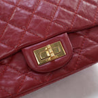 Red Leather Chanel Flap Bag