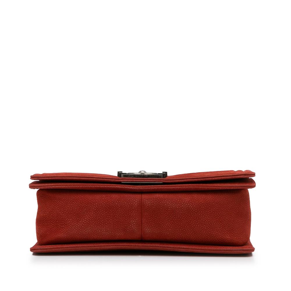 Red Leather Chanel Flap Bag