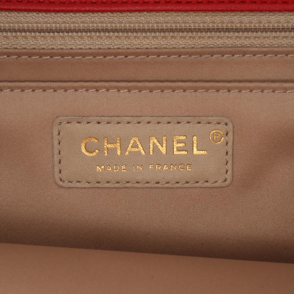 Red Leather Chanel Flap Bag