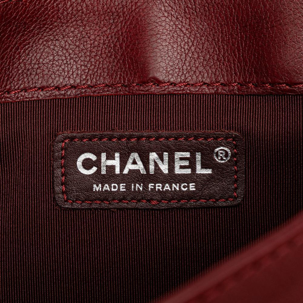 Red Leather Chanel Flap Bag
