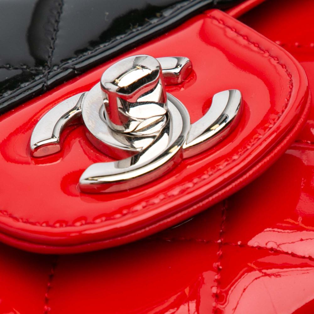 Red Leather Chanel Flap Bag