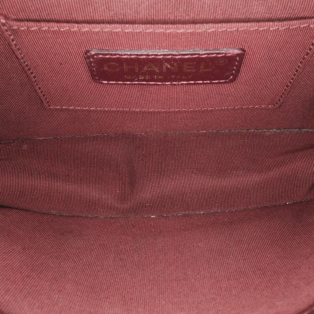 Red Leather Chanel Flap Bag