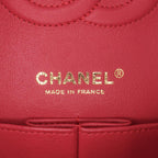 Red Leather Chanel Flap Bag
