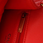 Red Leather Chanel Flap Bag