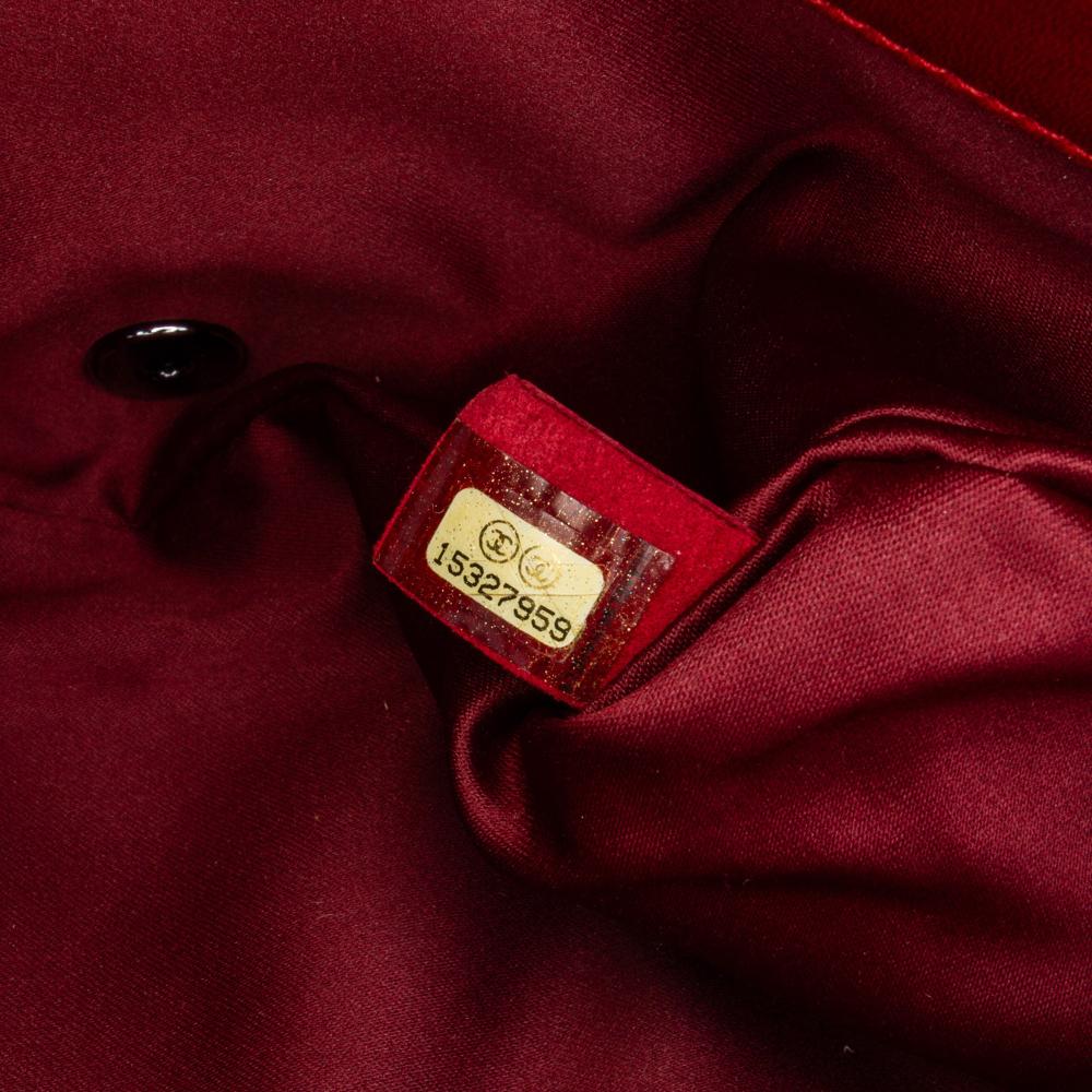 Red Leather Chanel Flap Bag