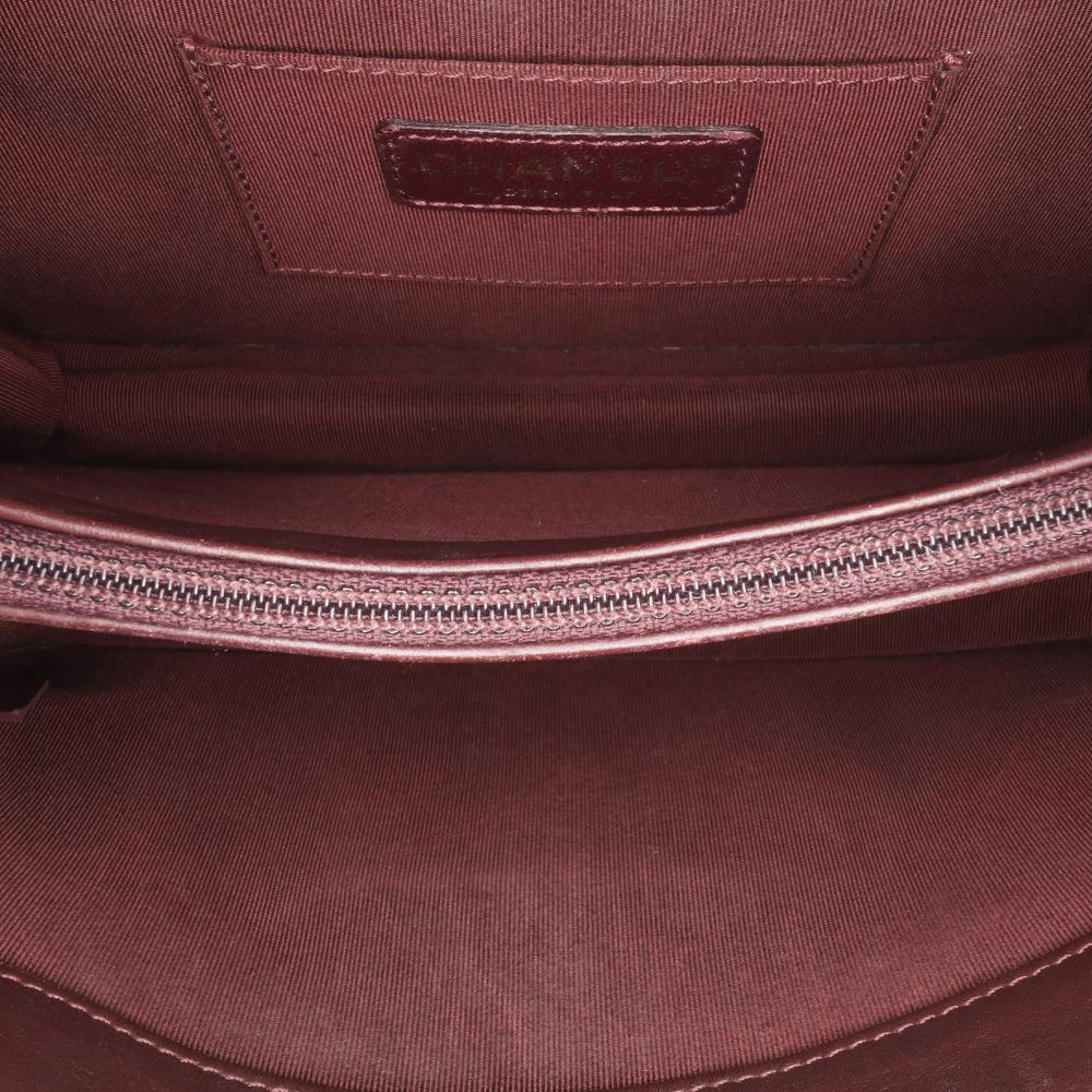 Red Leather Chanel Flap Bag