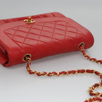 Red Leather Chanel Flap Bag