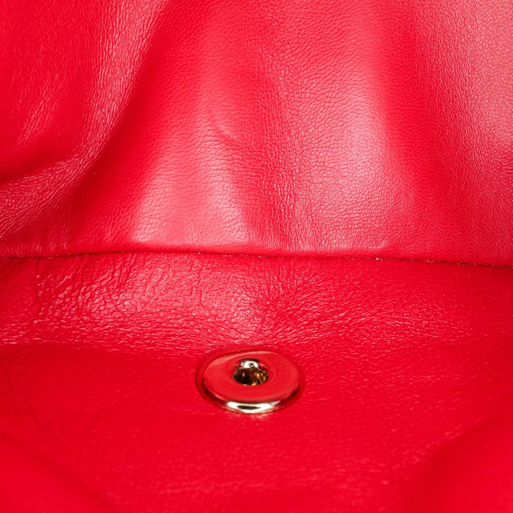 Red Leather Chanel Flap Bag