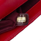 Red Leather Chanel Flap Bag