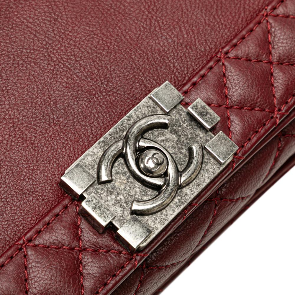 Red Leather Chanel Flap Bag