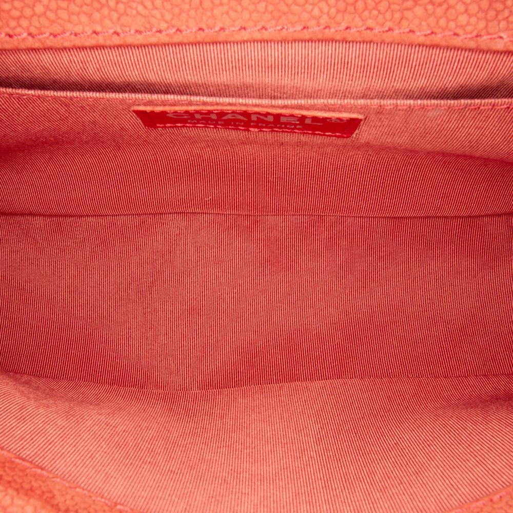 Red Leather Chanel Flap Bag
