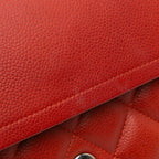 Red Leather Chanel Flap Bag