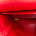 Red Leather Chanel Flap Bag