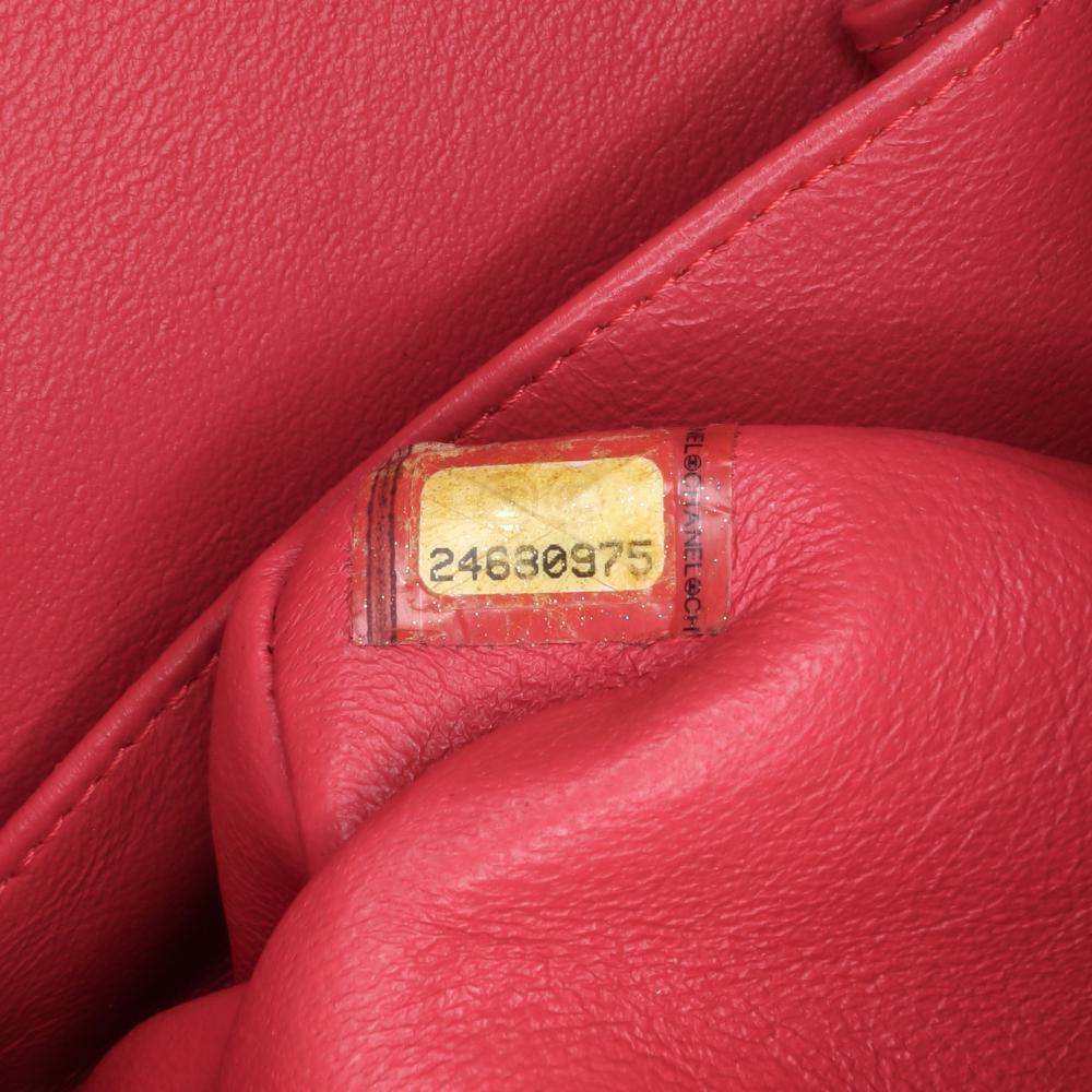 Red Leather Chanel Flap Bag