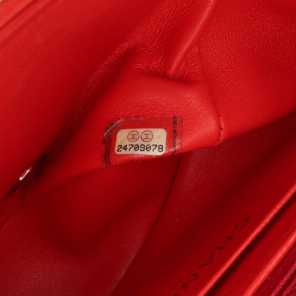 Red Leather Chanel Flap Bag