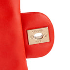 Red Leather Chanel Flap Bag