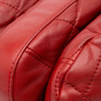 Red Leather Chanel Flap Bag