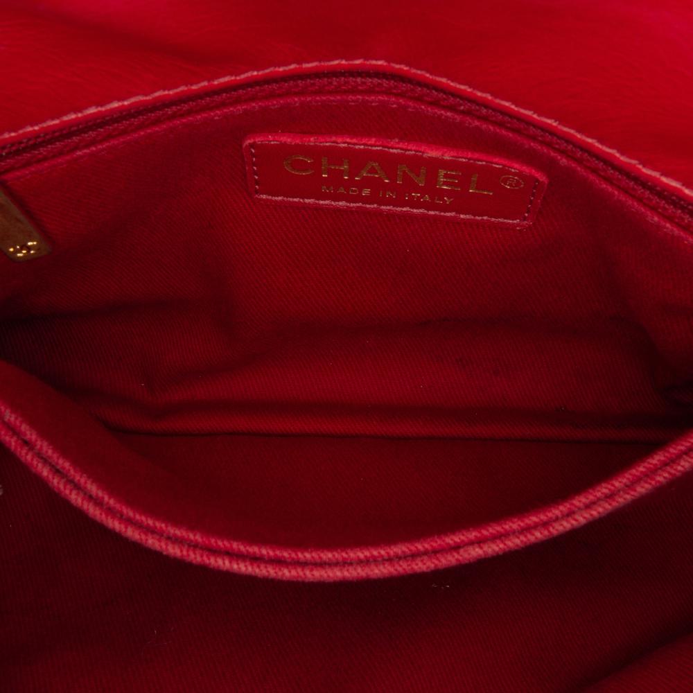 Red Leather Chanel Flap Bag