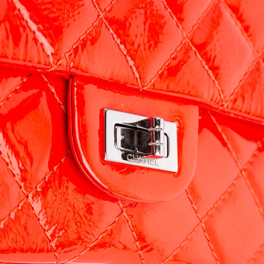 Red Leather Chanel Flap Bag