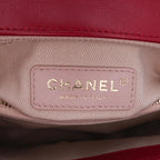 Red Leather Chanel Flap Bag
