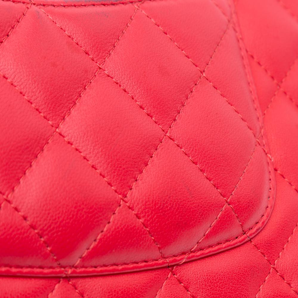 Red Leather Chanel Flap Bag