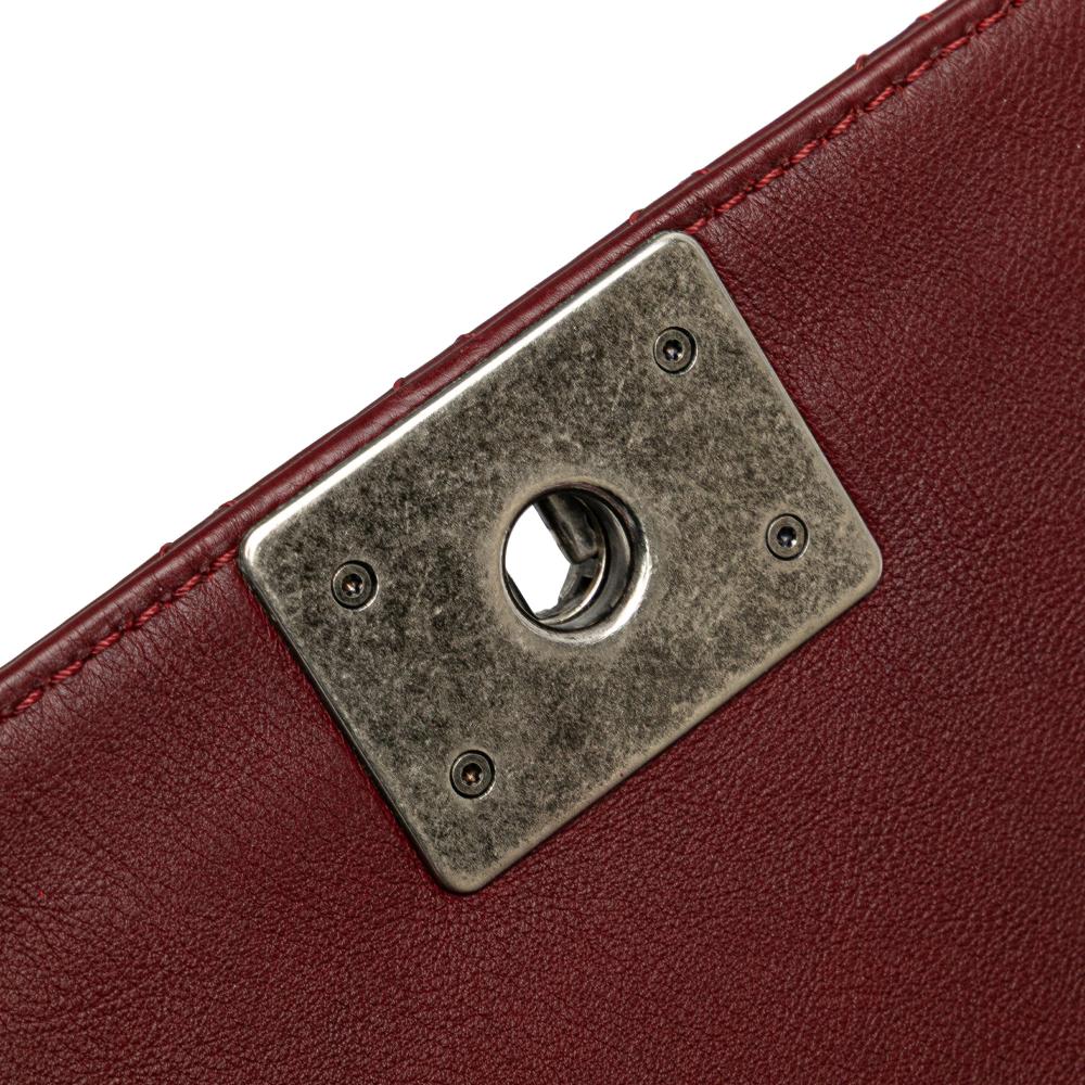 Red Leather Chanel Flap Bag