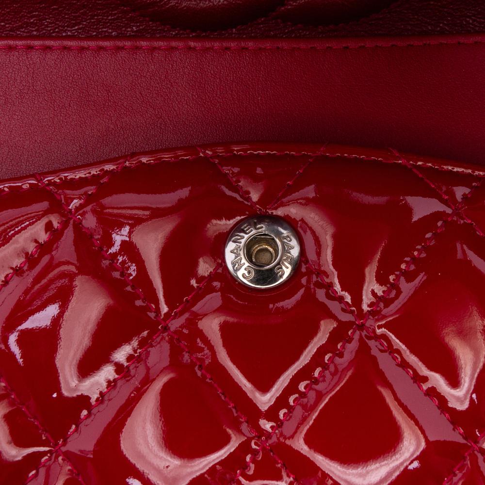 Red Leather Chanel Flap Bag