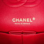 Red Leather Chanel Flap Bag
