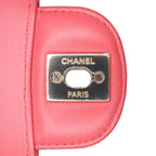 Red Leather Chanel Flap Bag