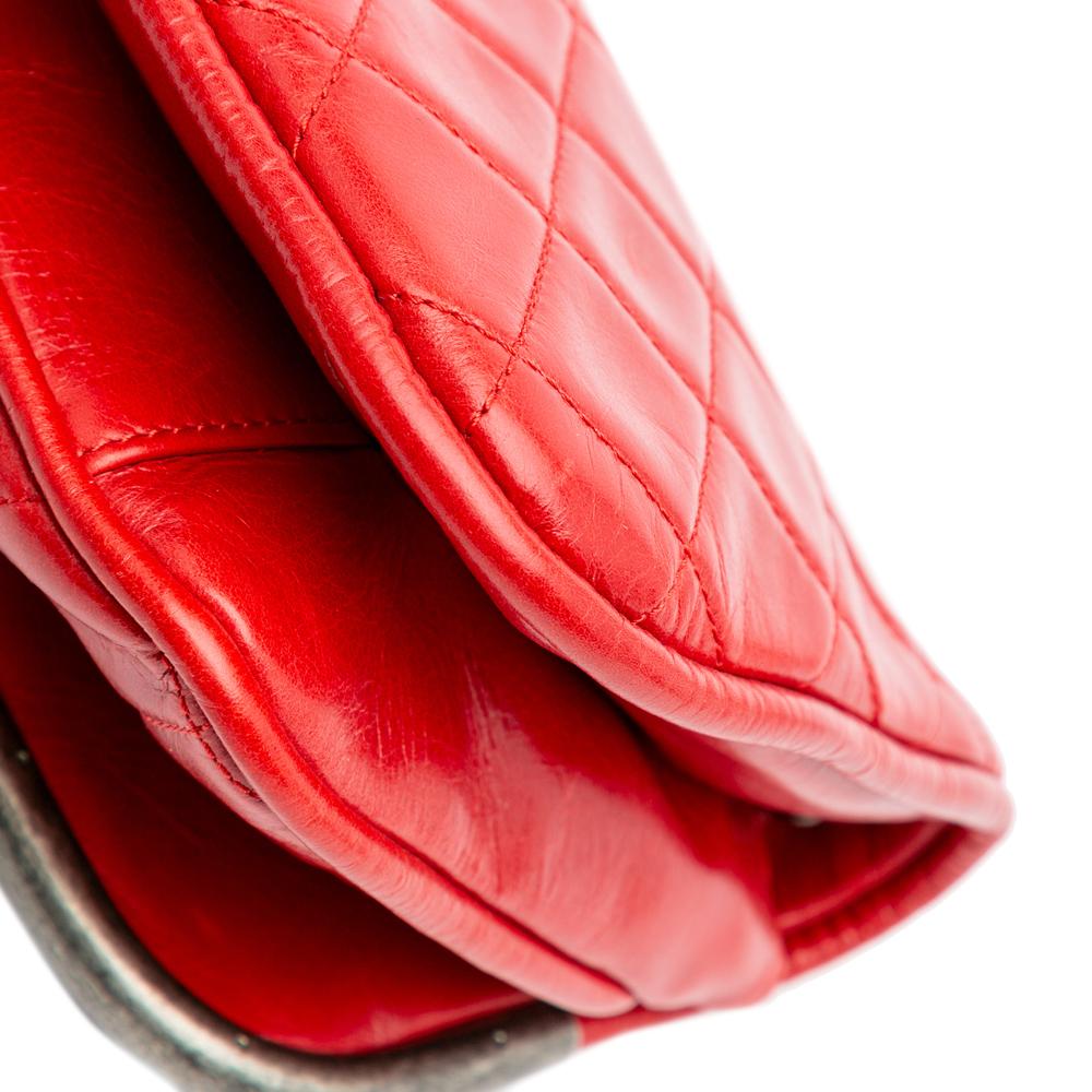 Red Leather Chanel Flap Bag