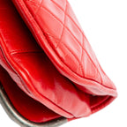 Red Leather Chanel Flap Bag