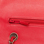 Red Leather Chanel Flap Bag