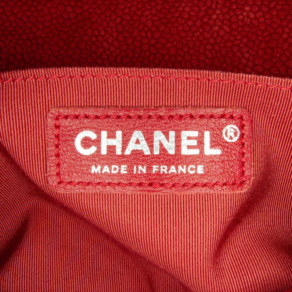 Red Leather Chanel Flap Bag