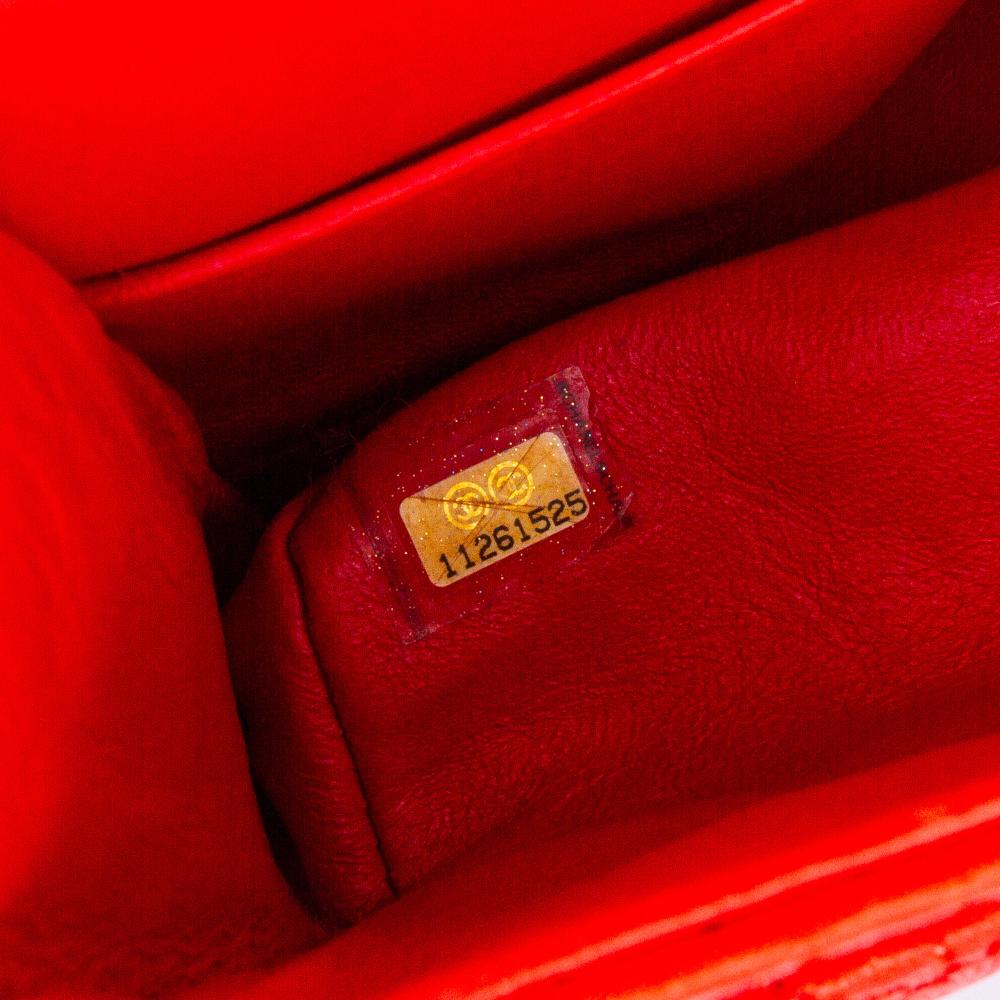 Red Leather Chanel Flap Bag