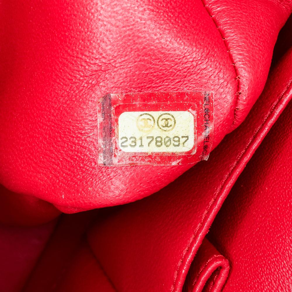 Red Leather Chanel Flap Bag