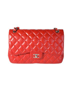 Red Leather Chanel Flap Bag