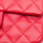 Red Leather Chanel Flap Bag
