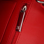 Red Leather Chanel Flap Bag