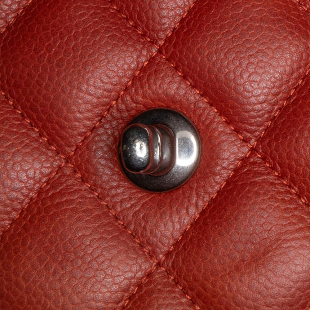 Red Leather Chanel Flap Bag