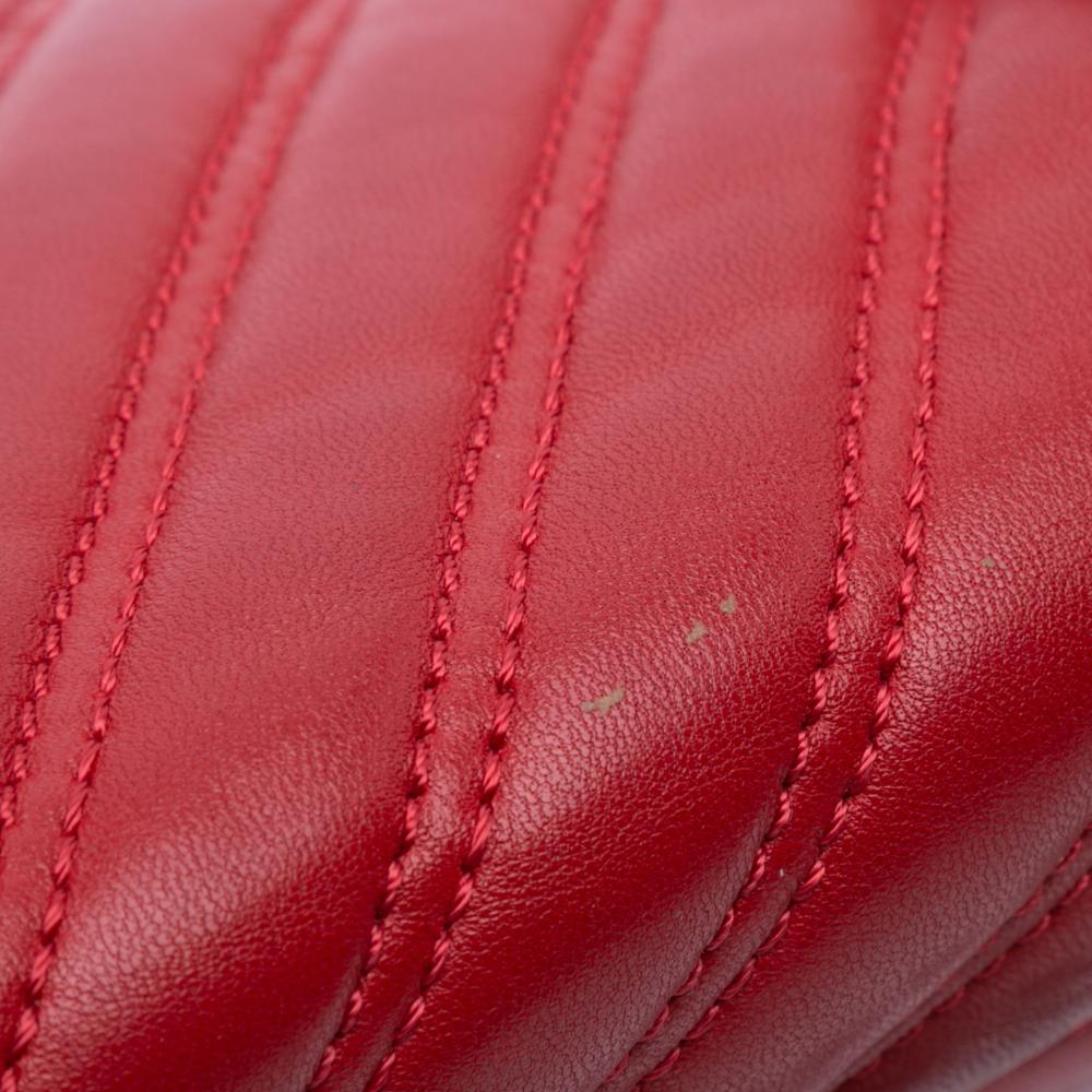 Red Leather Chanel Flap Bag