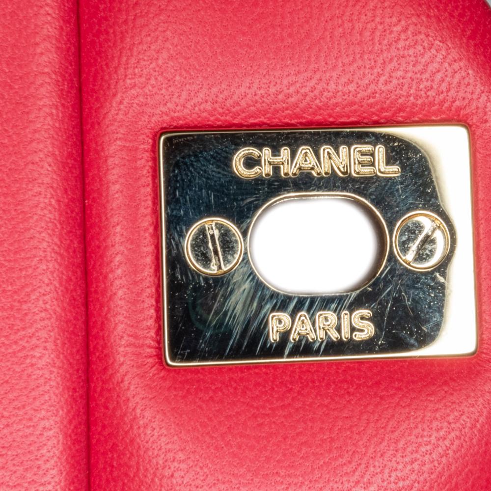 Red Leather Chanel Flap Bag
