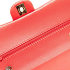 Red Leather Chanel Flap Bag