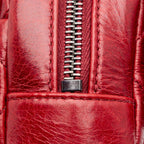 Red Leather Chanel Flap Bag