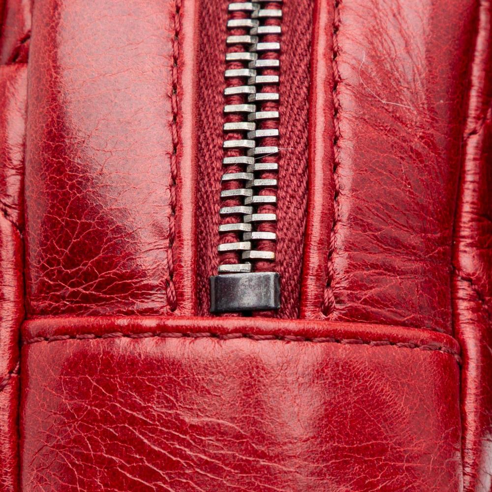 Red Leather Chanel Flap Bag