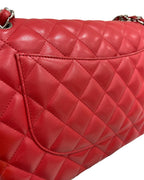 Red Leather Chanel Flap Bag
