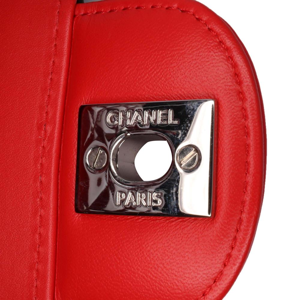 Red Leather Chanel Flap Bag