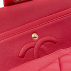 Red Leather Chanel Flap Bag