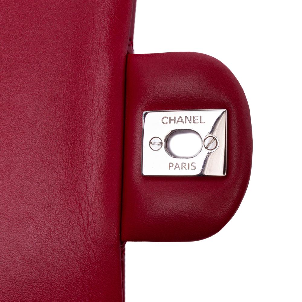 Red Leather Chanel Flap Bag