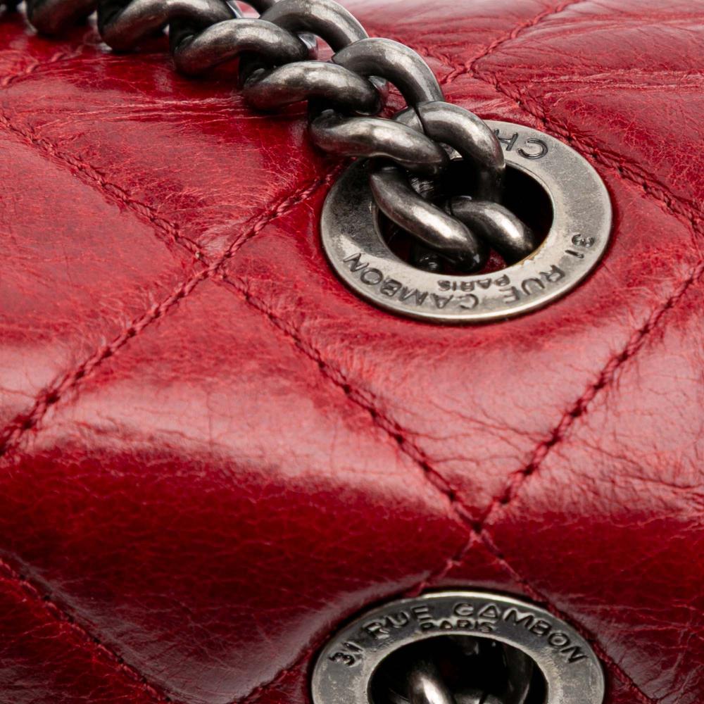 Red Leather Chanel Flap Bag