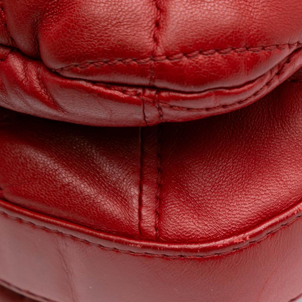 Red Leather Chanel Flap Bag